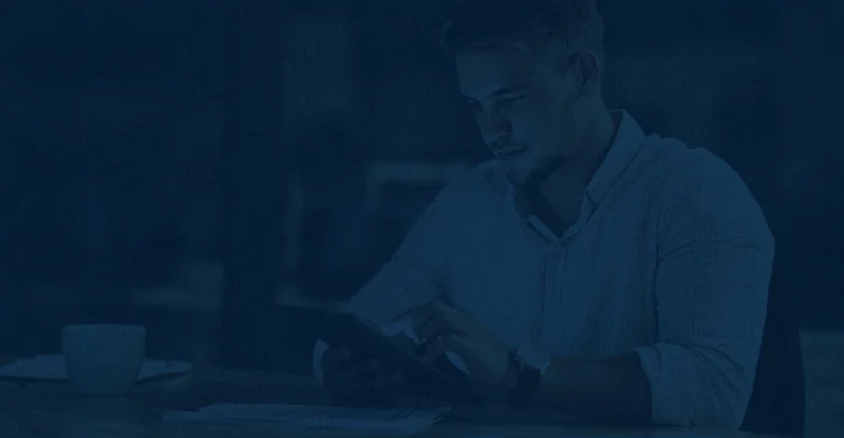 A professional close-up of a digital tablet displaying an Automated Clearing House (ACH) transaction confirmation for a logistics firm.